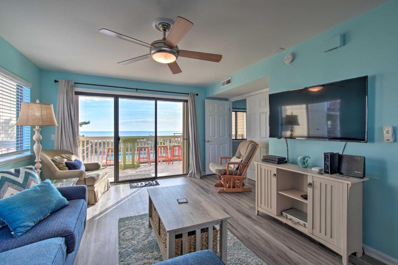 Ocean-View Condo With Deck, Steps To Carolina Beach! Екстериор снимка
