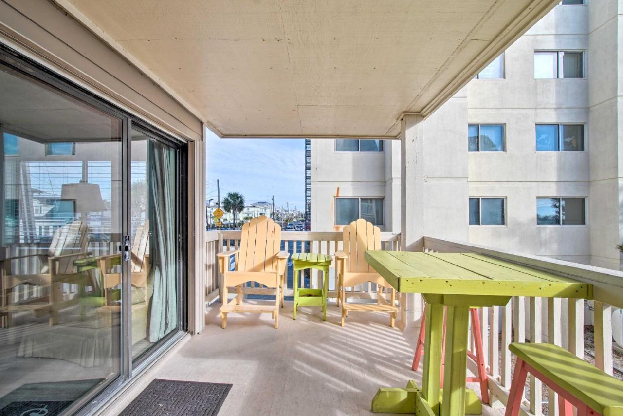 Ocean-View Condo With Deck, Steps To Carolina Beach! Екстериор снимка